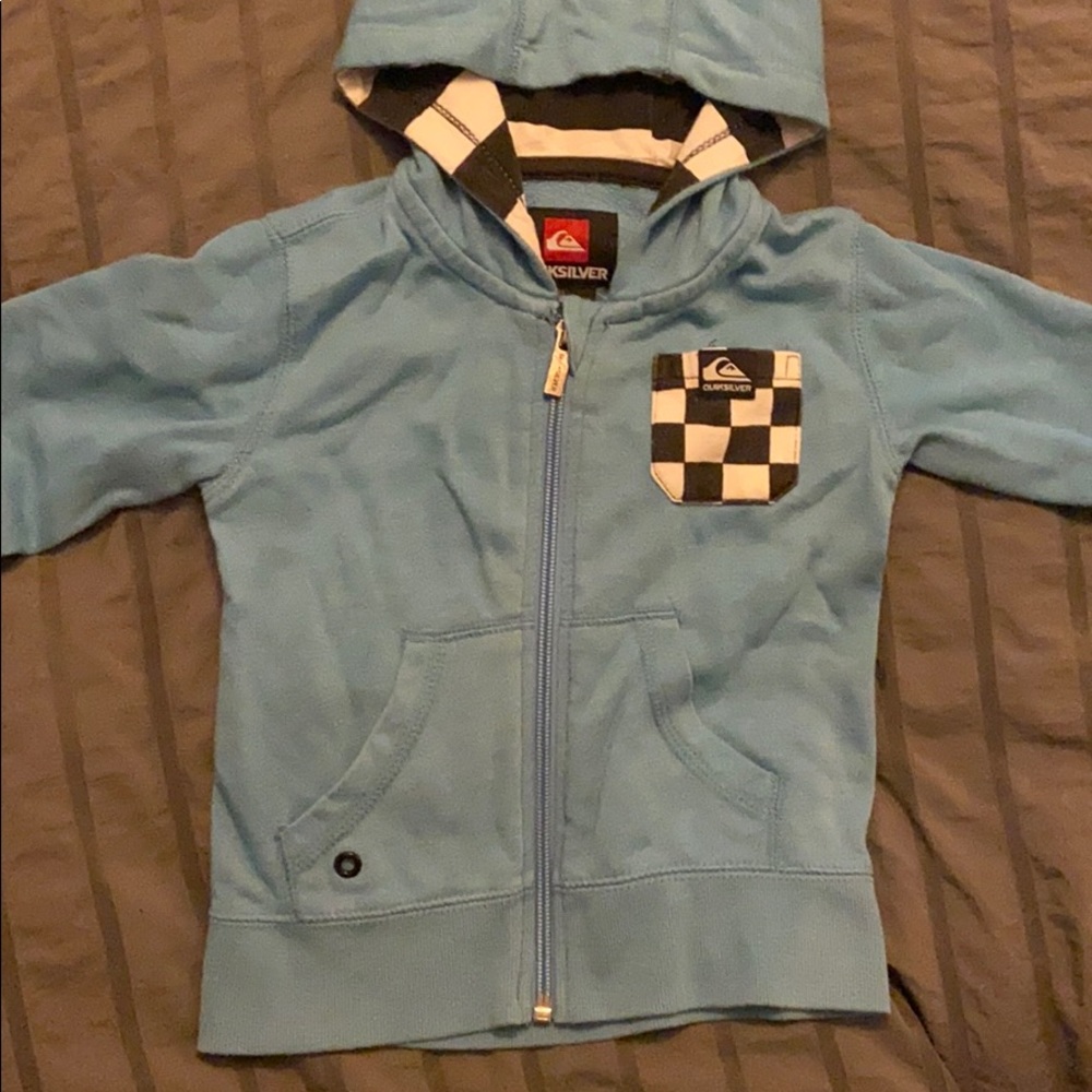 Toddler Quiksilver zip up sweatshirt